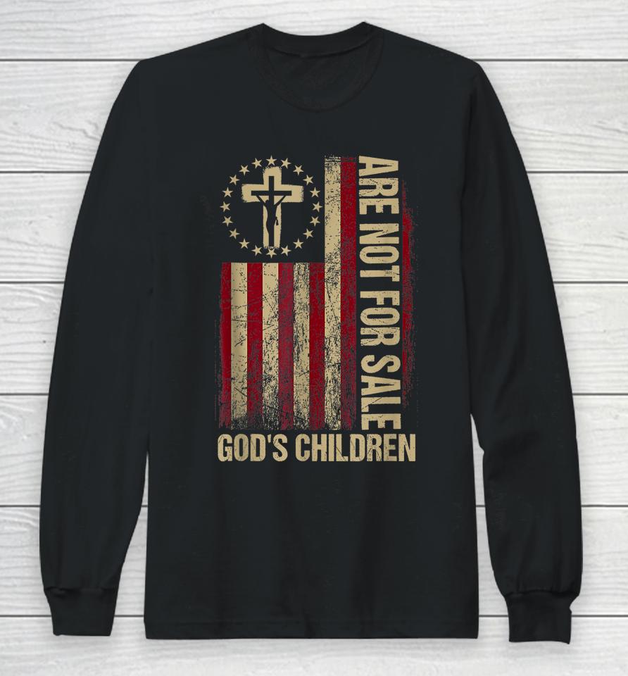 God's Children Are Not For Sale Vintage God's Children Usa Long Sleeve T-Shirt