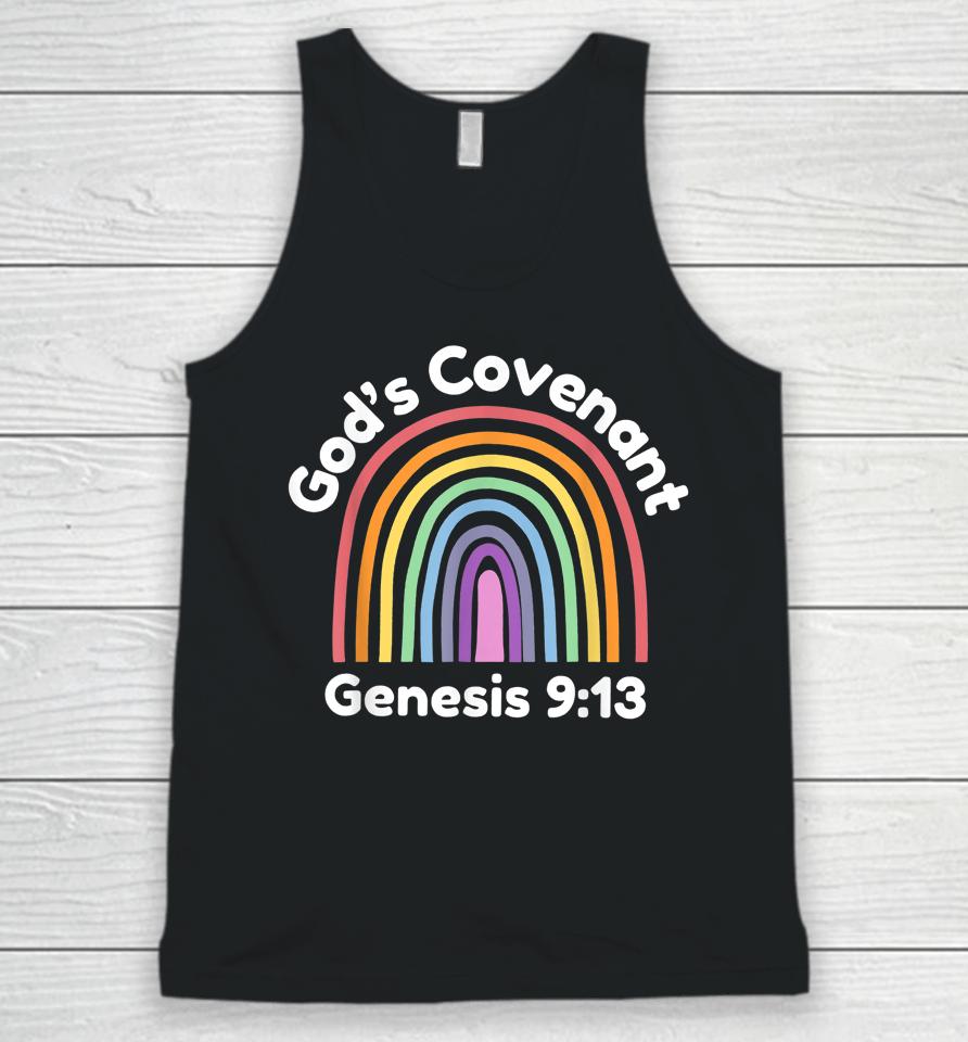 God’s Covenant Rainbow Genesis 9 13 Christian Unisex Tank Top