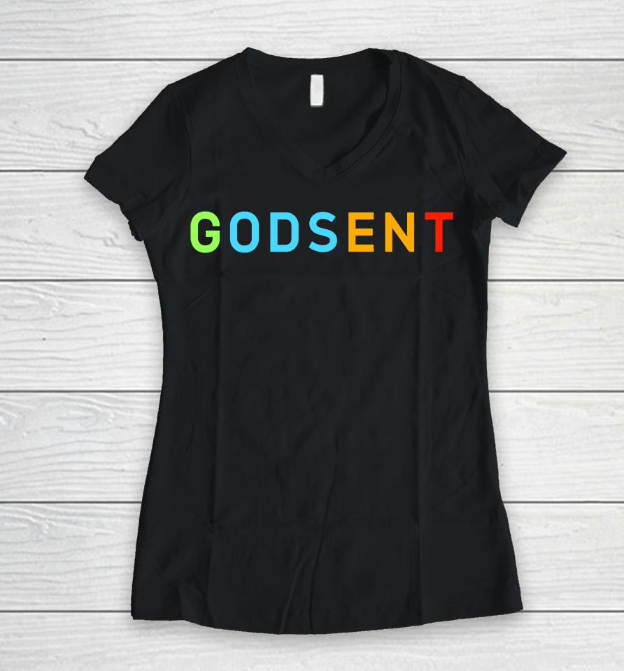Godsent Women V-Neck T-Shirt