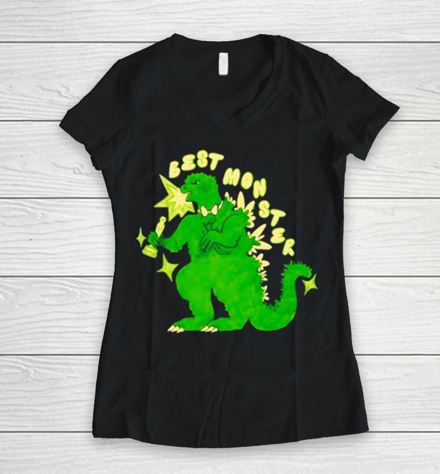 Godzilla Best Monster Women V-Neck T-Shirt