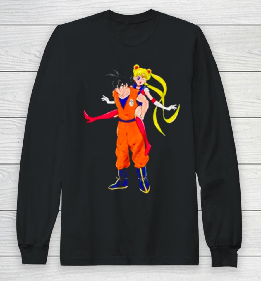 Goku X Usagi Sailor Moon Long Sleeve T-Shirt
