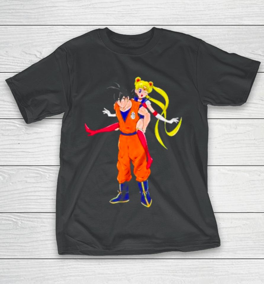 Goku X Usagi Sailor Moon T-Shirt