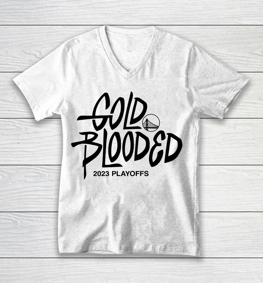 Gold Blooded Warriors Unisex V-Neck T-Shirt