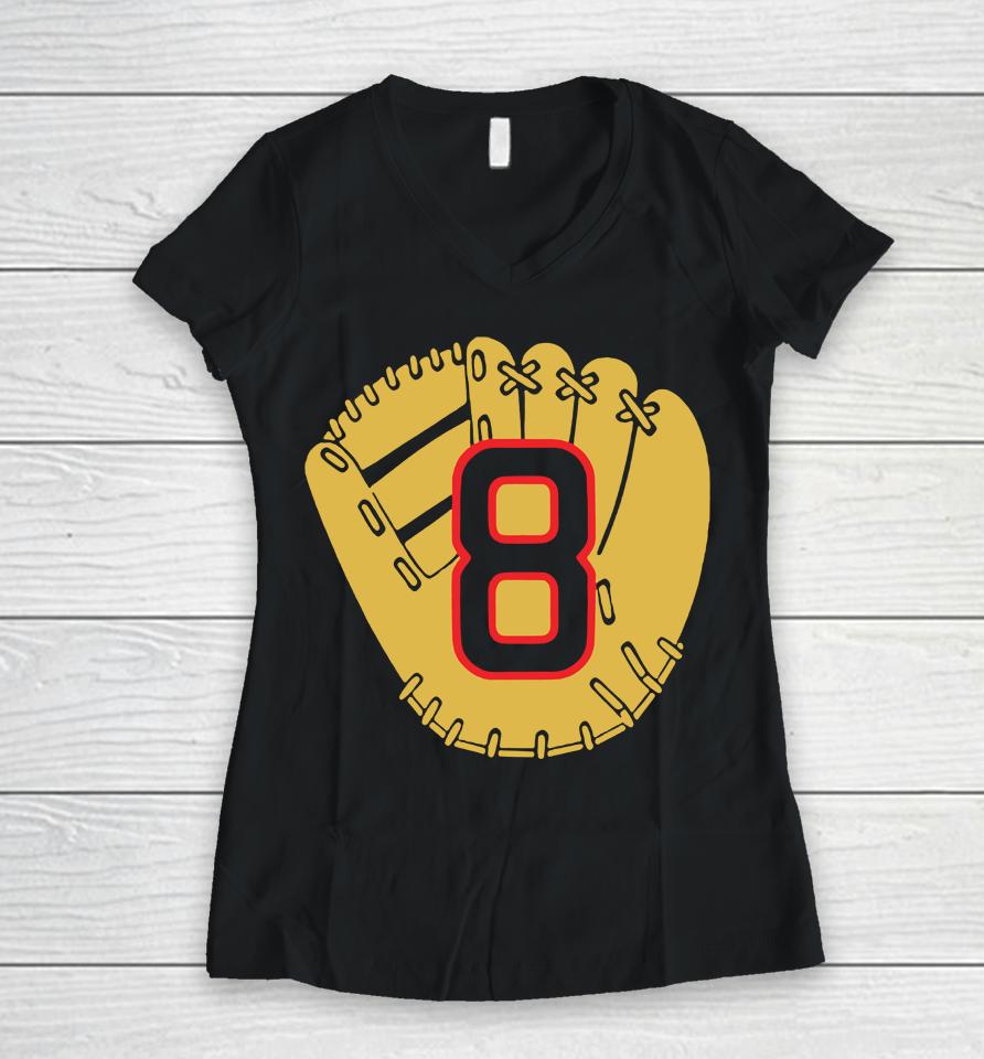 Gold Glove Royal Mlb Women V-Neck T-Shirt