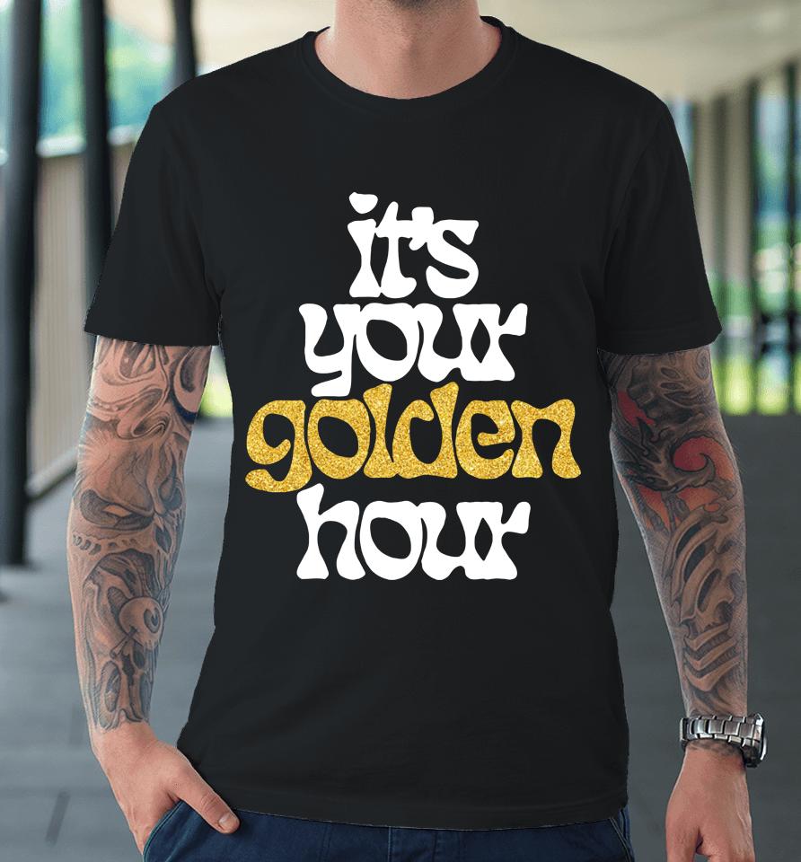 Golden Hour Gold Shimmer Ink Premium T-Shirt