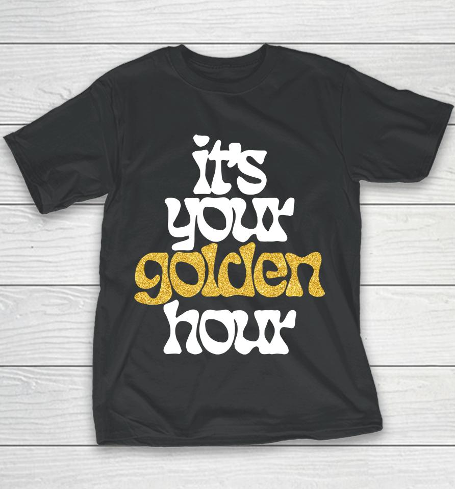 Golden Hour Gold Shimmer Ink Youth T-Shirt