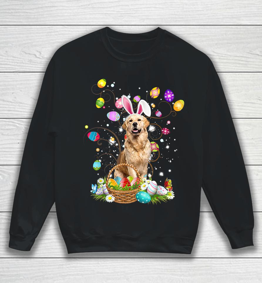 Golden Retriever Dog Ear Easter Day Sweatshirt