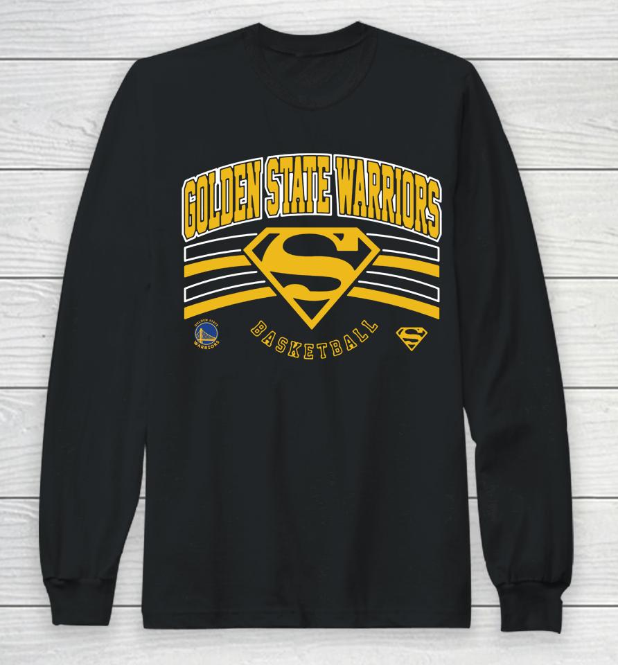 Golden State Warriors 2022 Dc Superman Basketball Graphic Long Sleeve T-Shirt