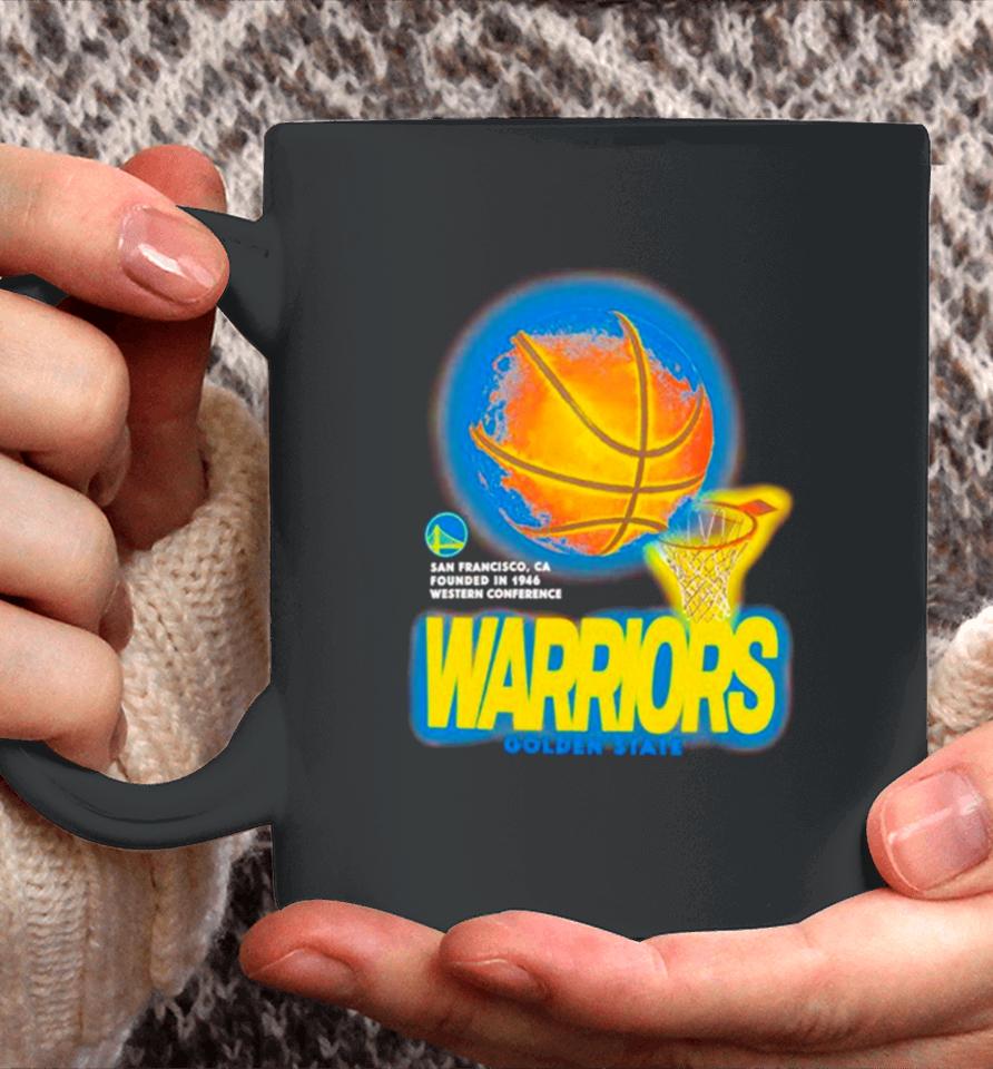 Golden State Warriors Basketball Net Nba Vintage Coffee Mug