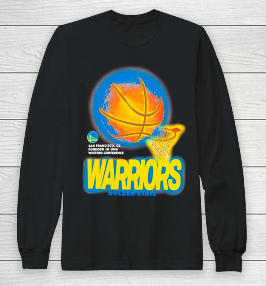 Golden State Warriors Basketball Net Nba Vintage Long Sleeve T-Shirt