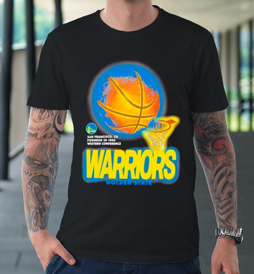 Golden State Warriors Basketball Net Nba Vintage Premium T-Shirt
