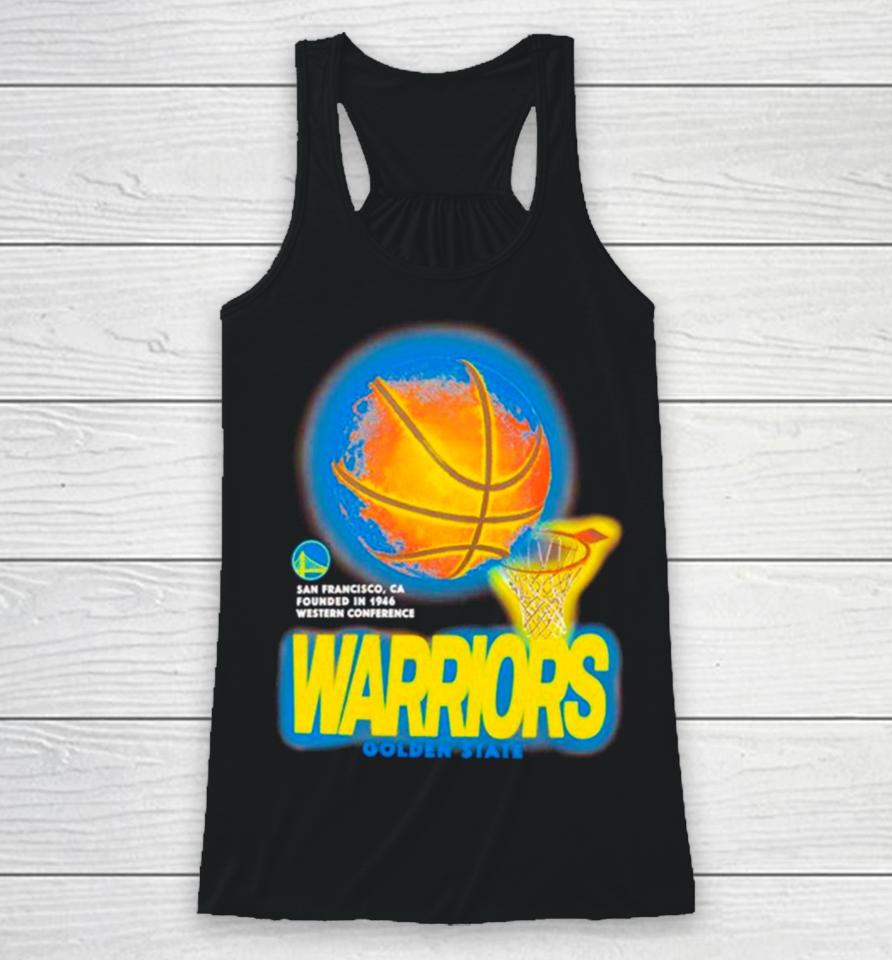 Golden State Warriors Basketball Net Nba Vintage Racerback Tank
