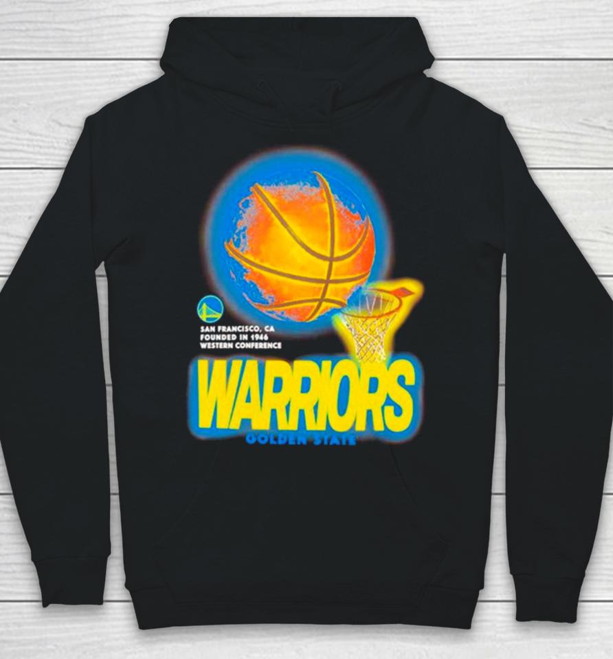 Golden State Warriors Basketball Net Nba Vintage Hoodie