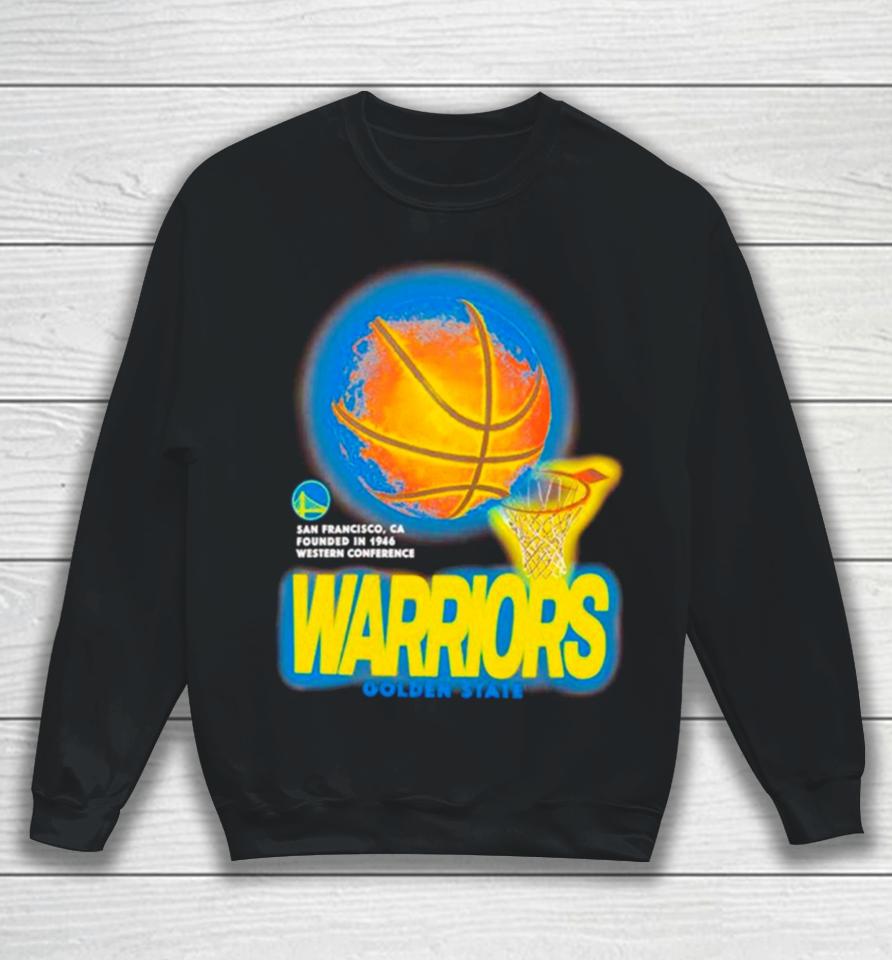 Golden State Warriors Basketball Net Nba Vintage Sweatshirt