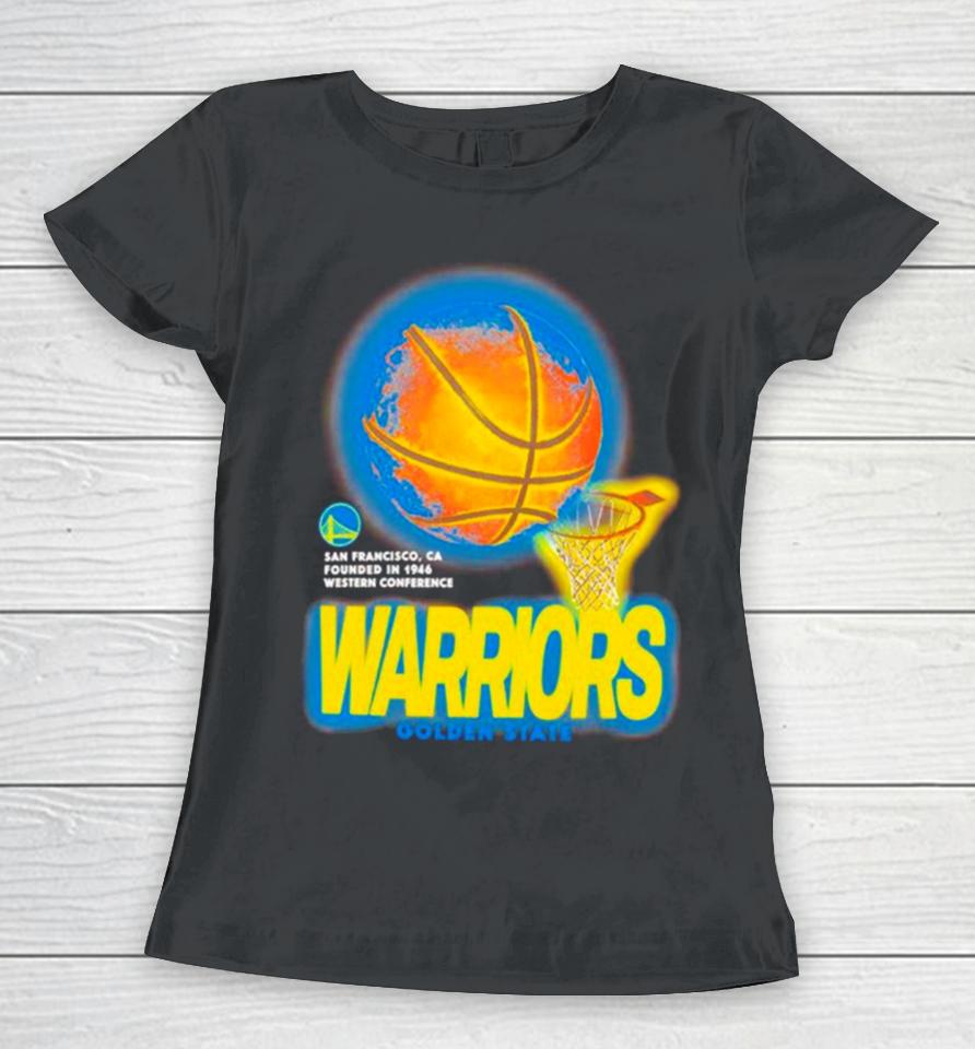 Golden State Warriors Basketball Net Nba Vintage Women T-Shirt