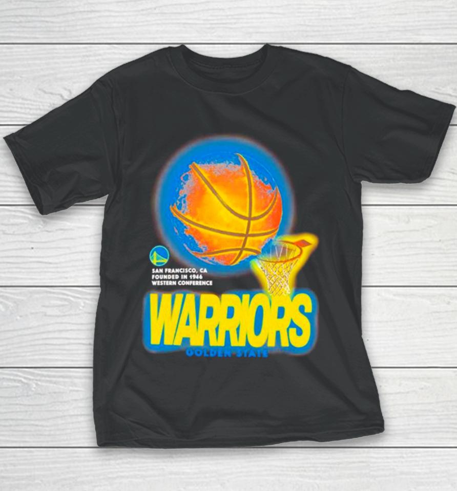 Golden State Warriors Basketball Net Nba Vintage Youth T-Shirt