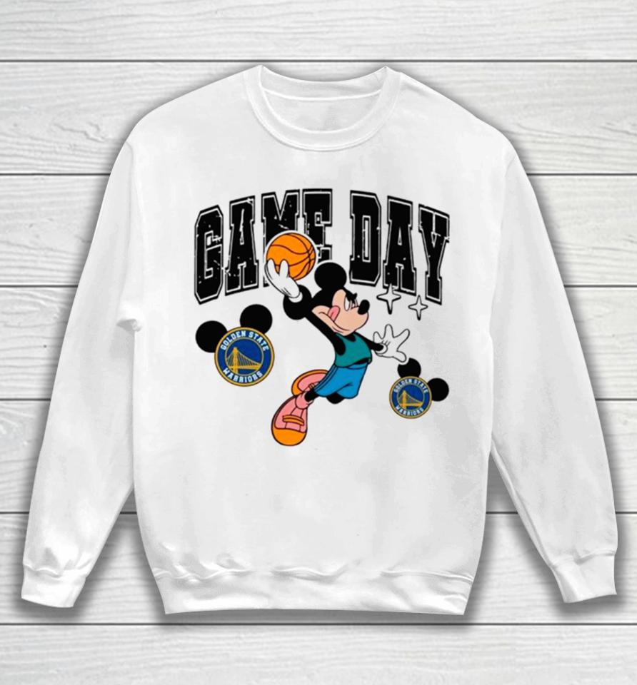Golden State Warriors Mickey Basketball Game Day Retro Sweatshirt