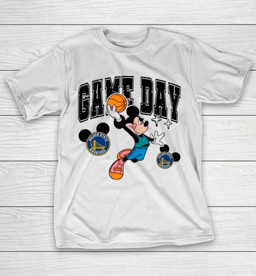 Golden State Warriors Mickey Basketball Game Day Retro T-Shirt