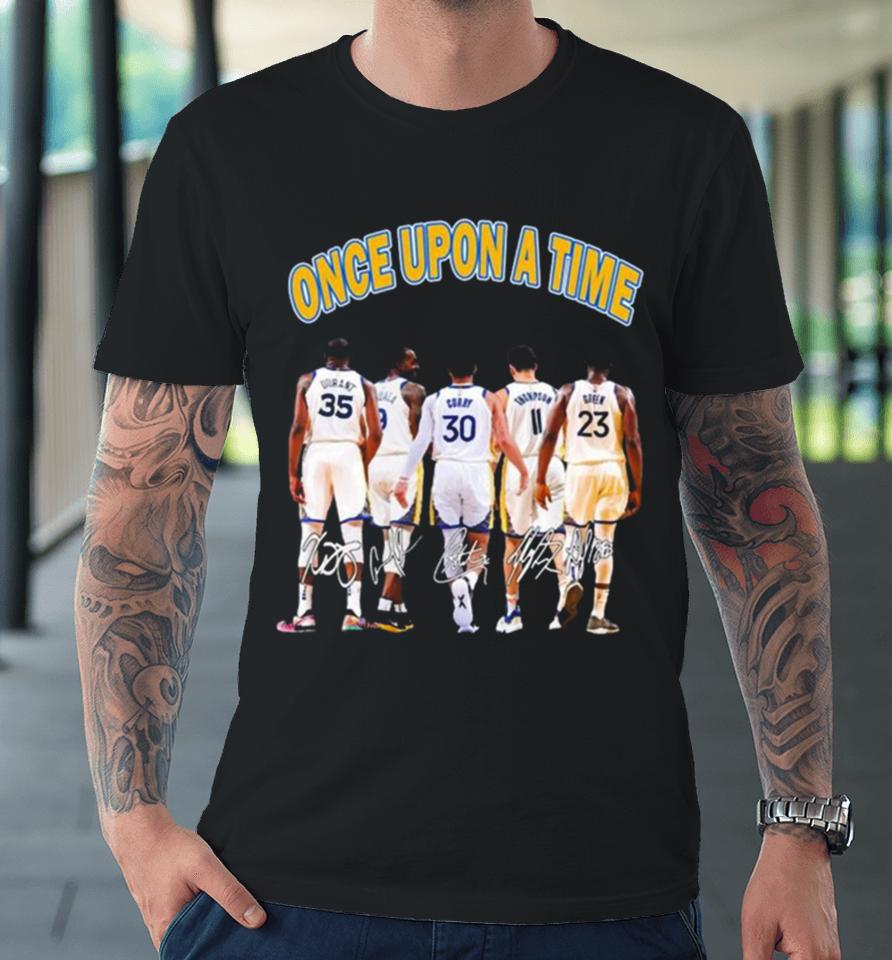 Golden State Warriors Once Upon A Time Signatures Shirtshirts Premium T-Shirt