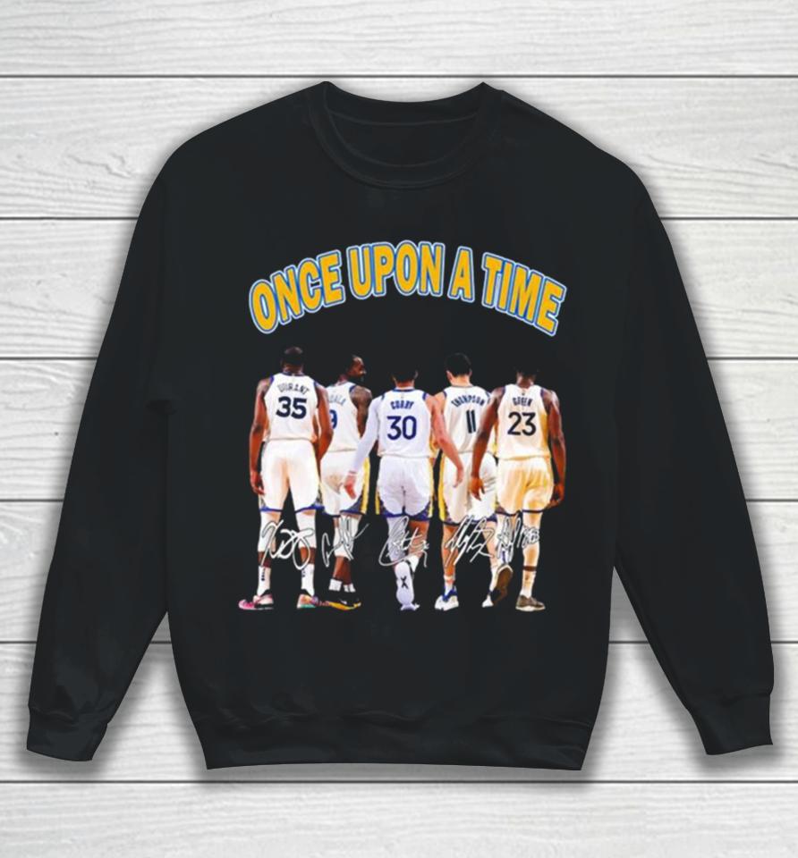 Golden State Warriors Once Upon A Time Signatures Shirtshirts Sweatshirt