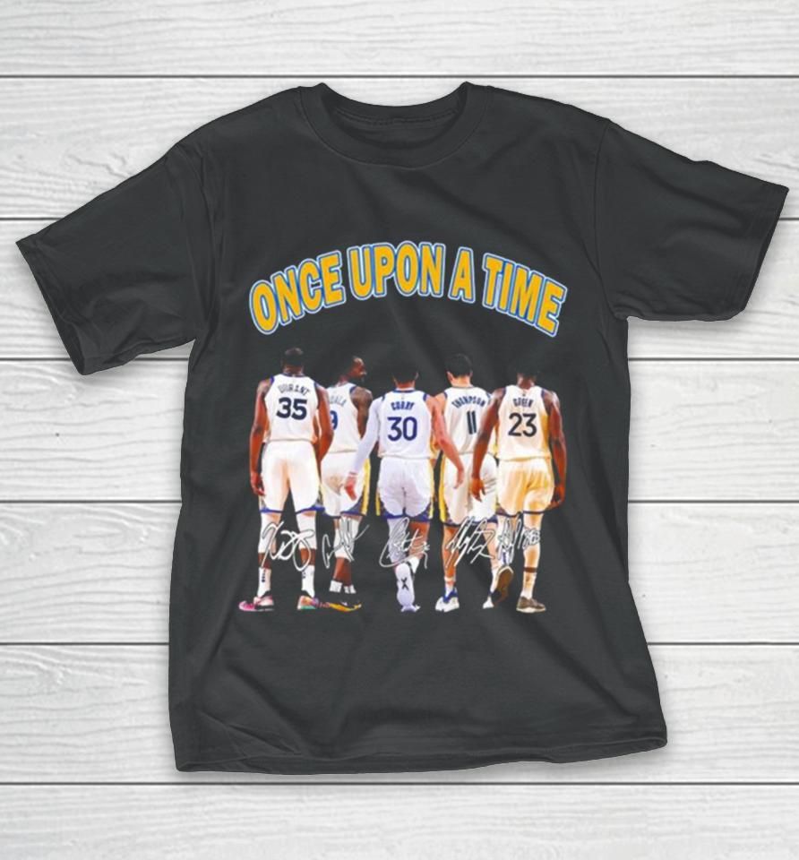 Golden State Warriors Once Upon A Time Signatures Shirtshirts T-Shirt