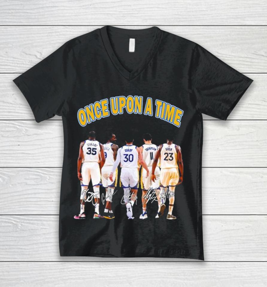 Golden State Warriors Once Upon A Time Signatures Shirtshirts Unisex V-Neck T-Shirt