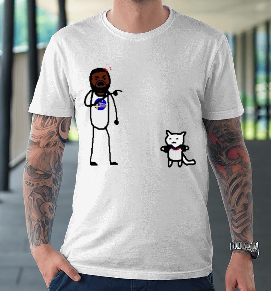 Golden State Warriors Paint Cat Draymond Mean Premium T-Shirt