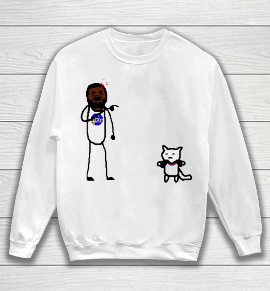Golden State Warriors Paint Cat Draymond Mean Sweatshirt