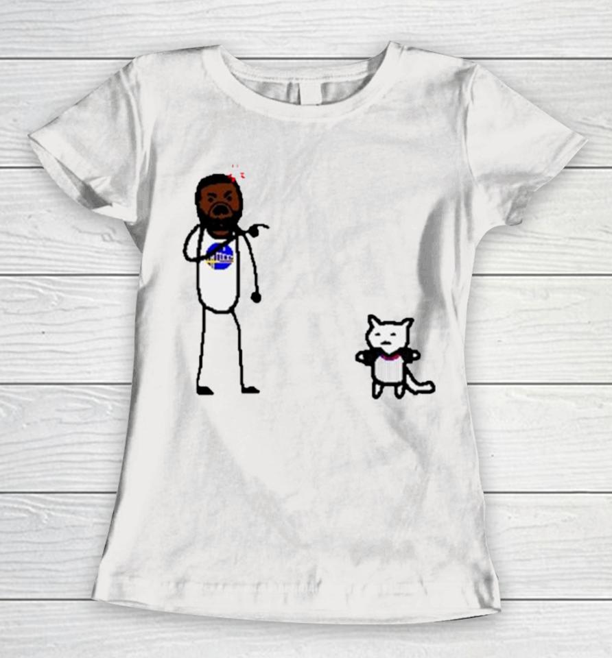 Golden State Warriors Paint Cat Draymond Mean Women T-Shirt