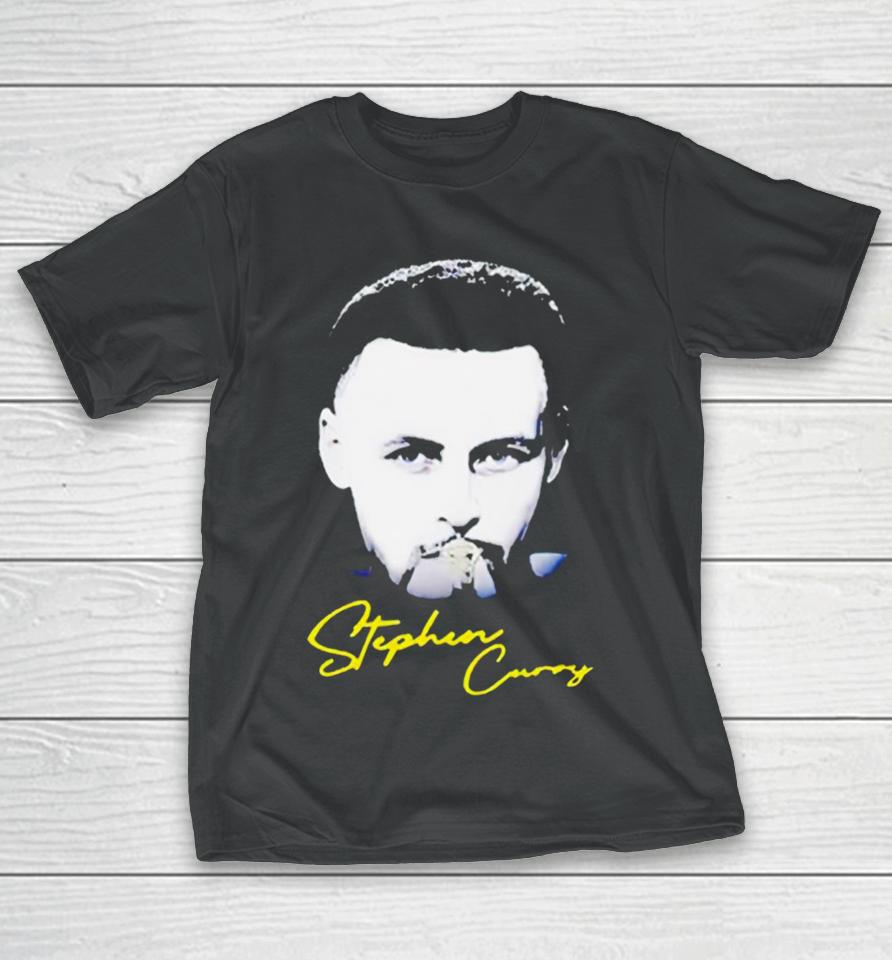 Golden State Warriors Stephen Curry Face T-Shirt