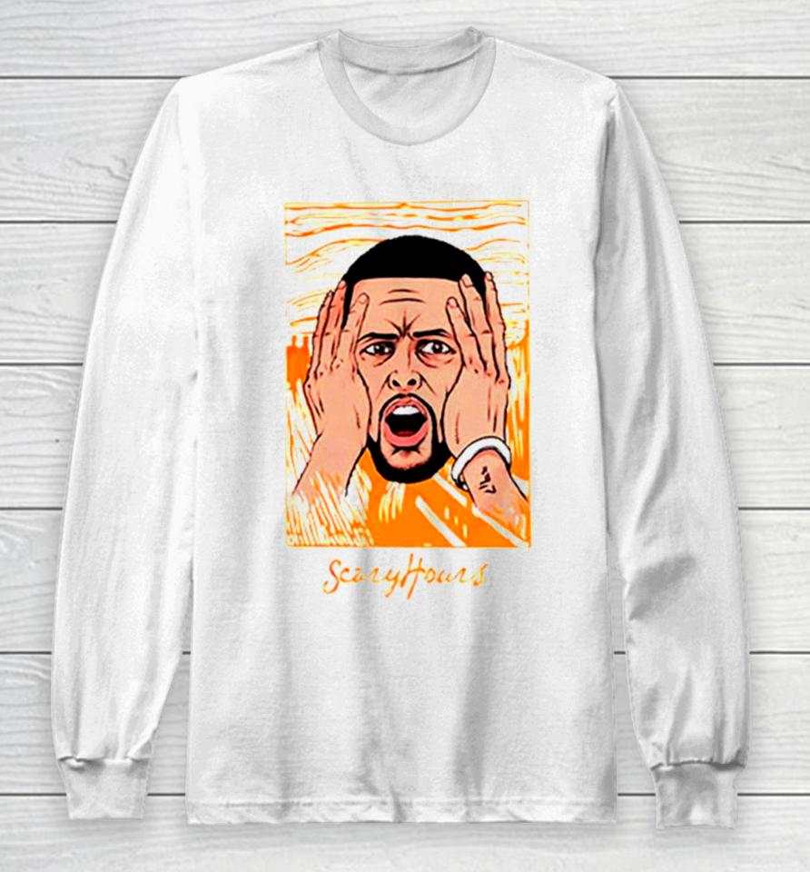 Golden State Warriors Stephen Curry Scary Hours Long Sleeve T-Shirt