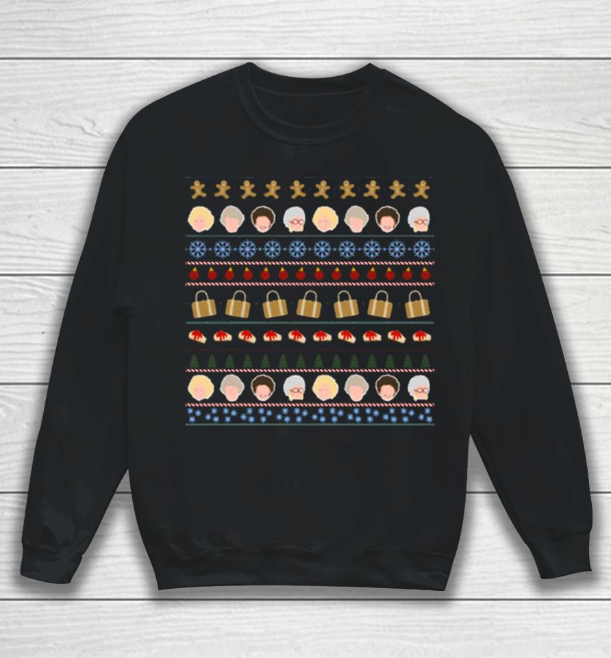 Golden Xmas Girls Icons Christmas Sweatshirt