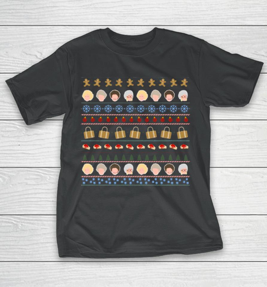 Golden Xmas Girls Icons Christmas T-Shirt