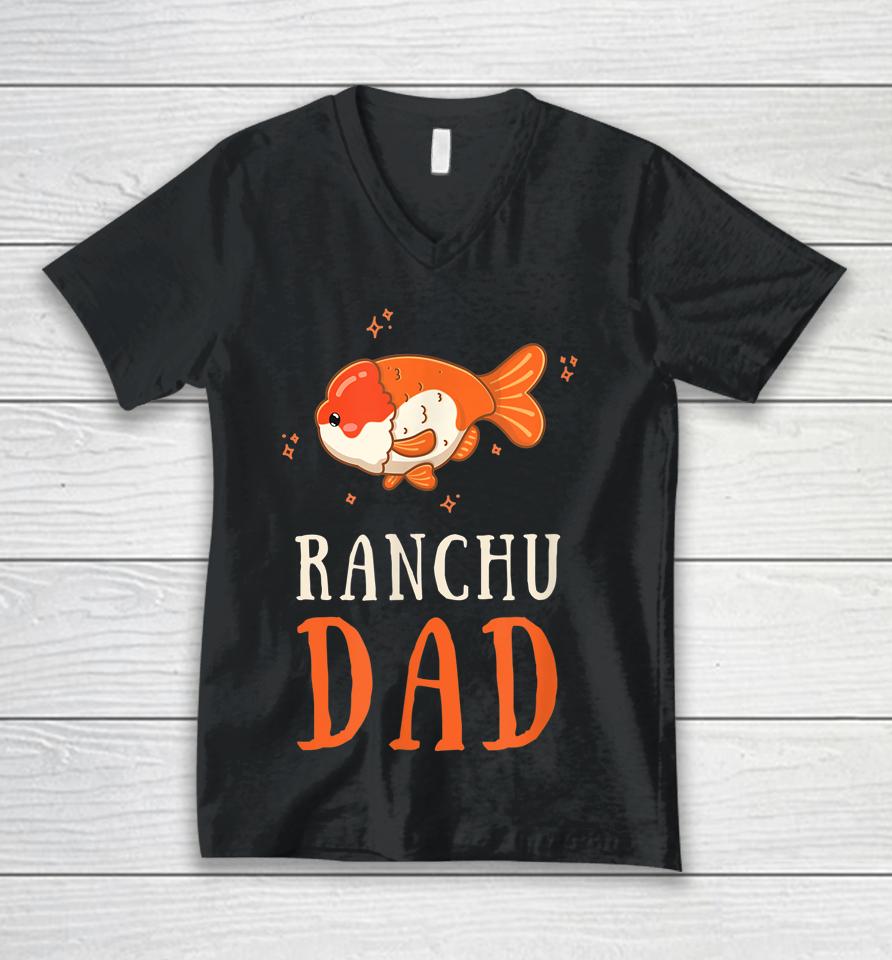 Goldfish Ranchu Dad Unisex V-Neck T-Shirt