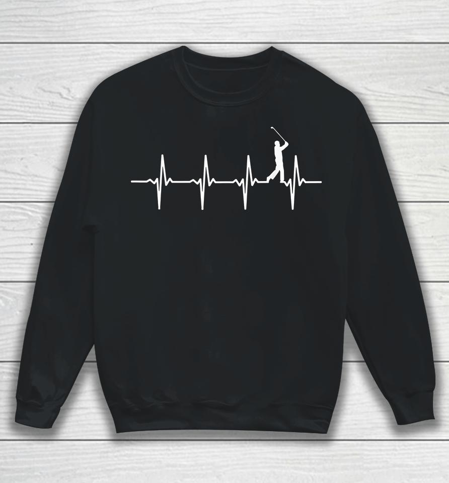 Golf Heartbeat Sweatshirt