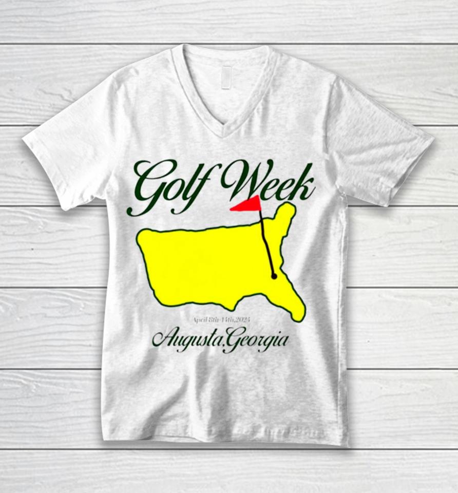 Golf Week Masters Augusta Georgia Unisex V-Neck T-Shirt