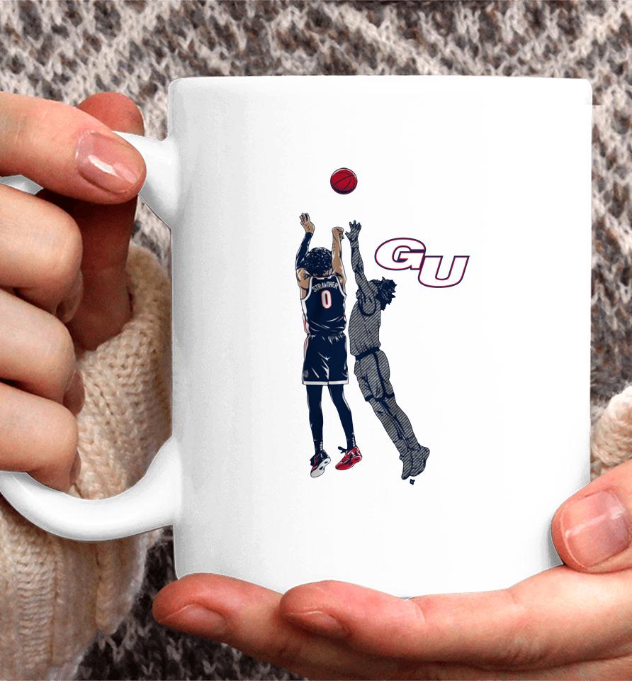 Gonzaga Basketball Julian Strawther The Shot Coffee Mug