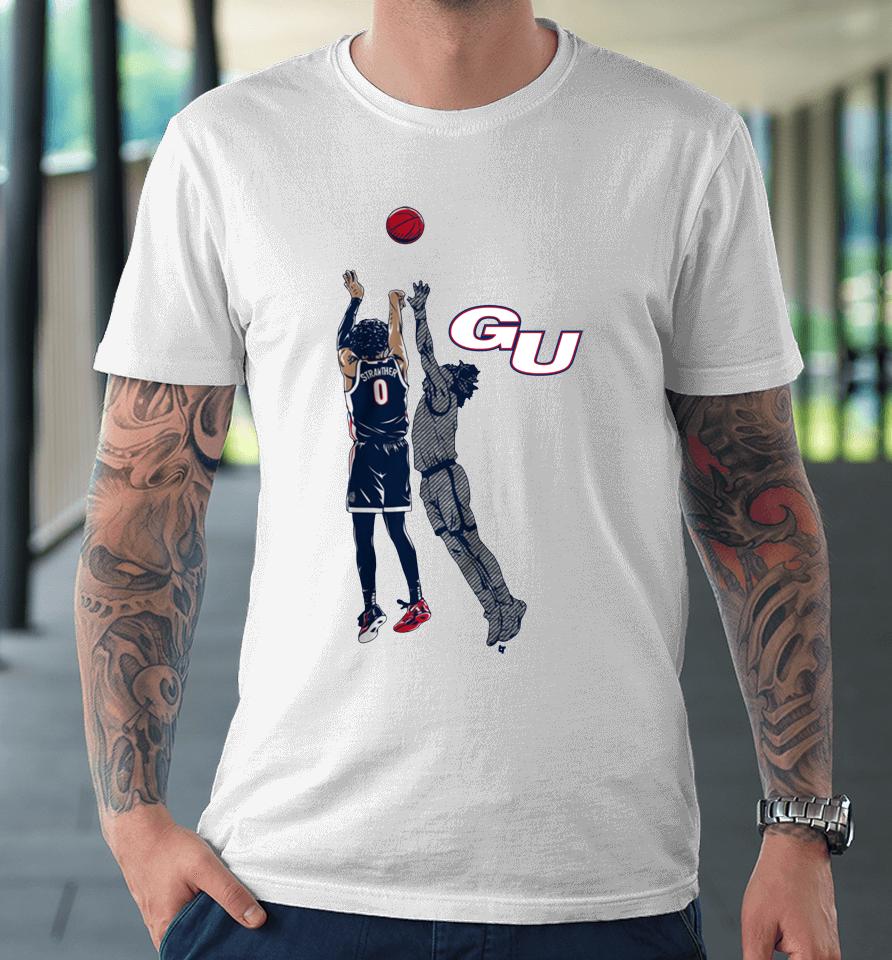 Gonzaga Basketball Julian Strawther The Shot Premium T-Shirt