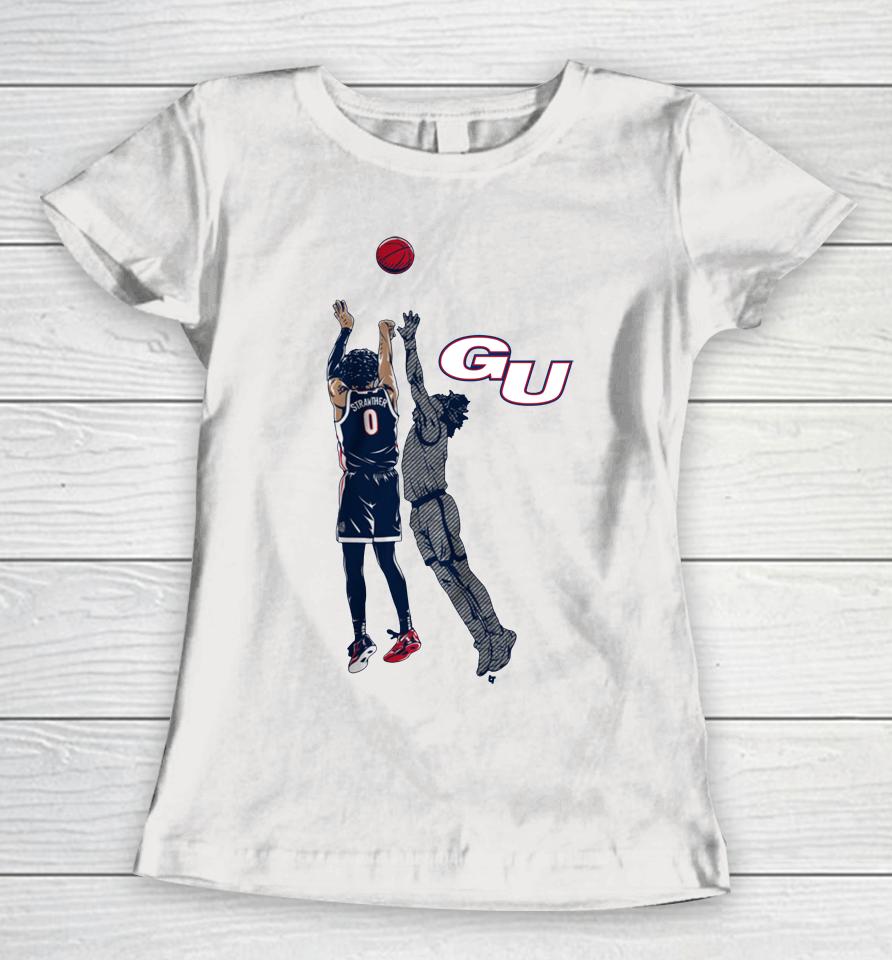 Gonzaga Basketball Julian Strawther The Shot Women T-Shirt