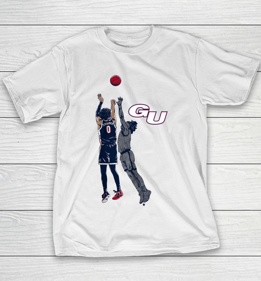 Gonzaga Basketball Julian Strawther The Shot Youth T-Shirt
