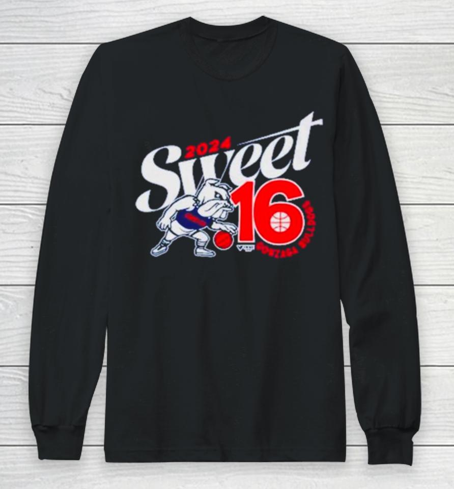Gonzaga Bulldogs 2024 Ncaa March Madness Sweet 16 Vintage Long Sleeve T-Shirt