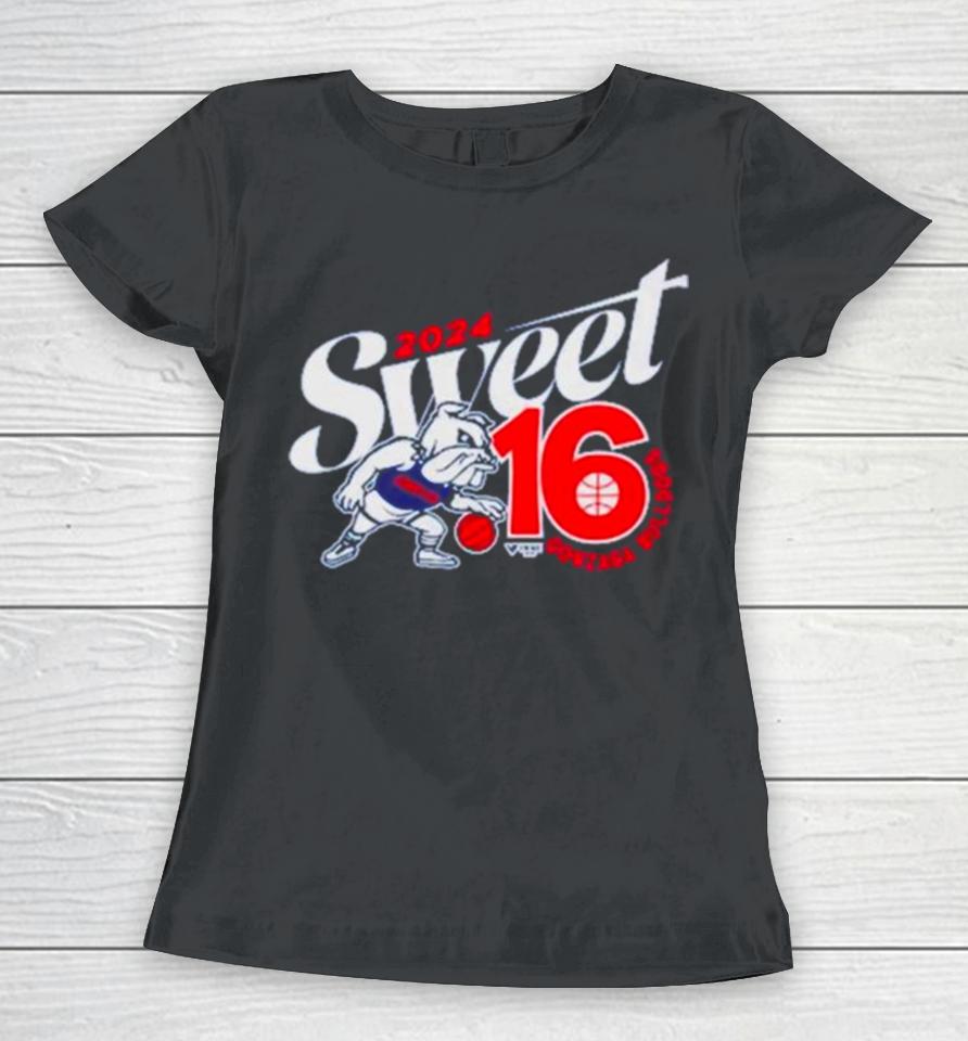 Gonzaga Bulldogs 2024 Ncaa March Madness Sweet 16 Vintage Women T-Shirt