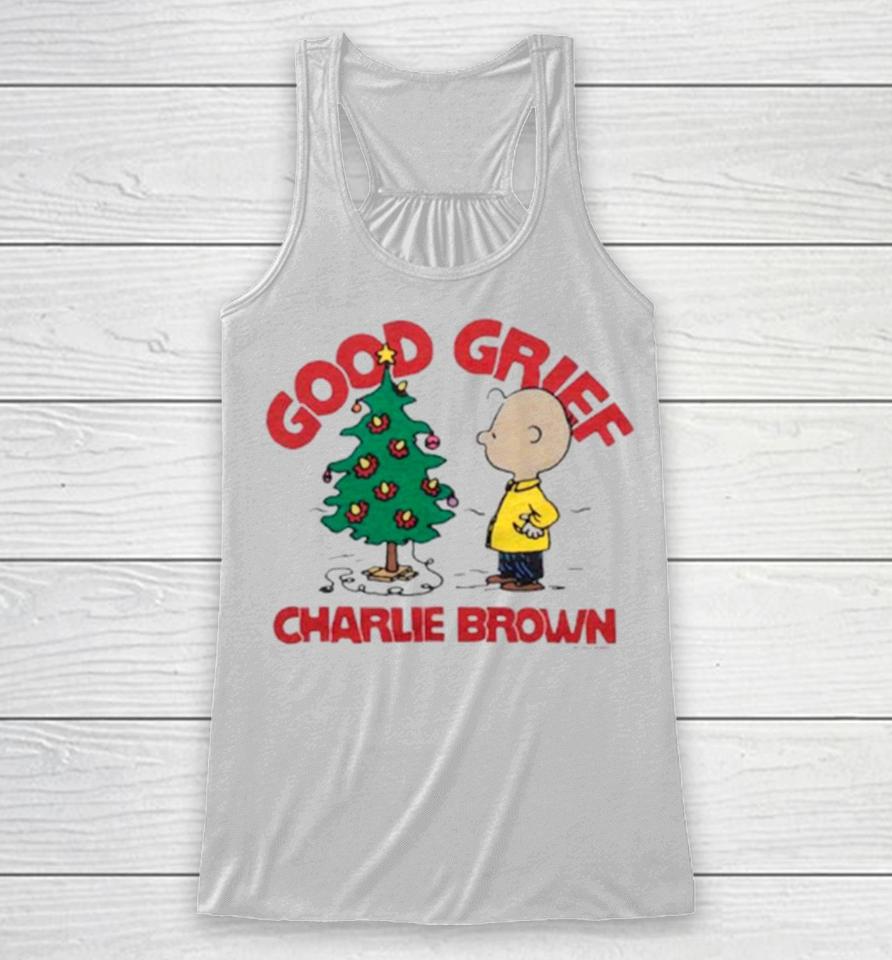 Good Grief Charlie Brown Merry Christmas Racerback Tank
