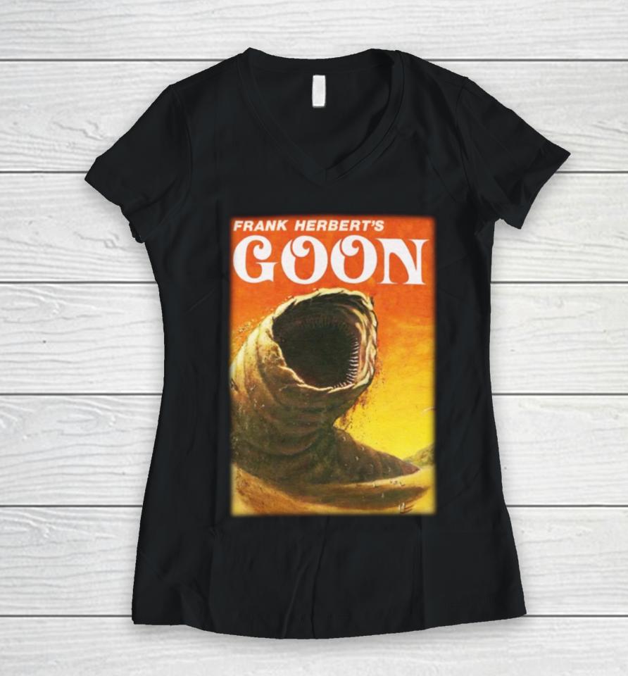 Good  Store Frank Herbert’s Goon Women V-Neck T-Shirt