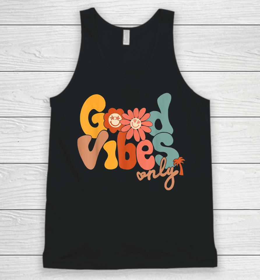 Good Vibes Only Flower Hawaii Beach Summer Vacation Family Unisex Tank Top