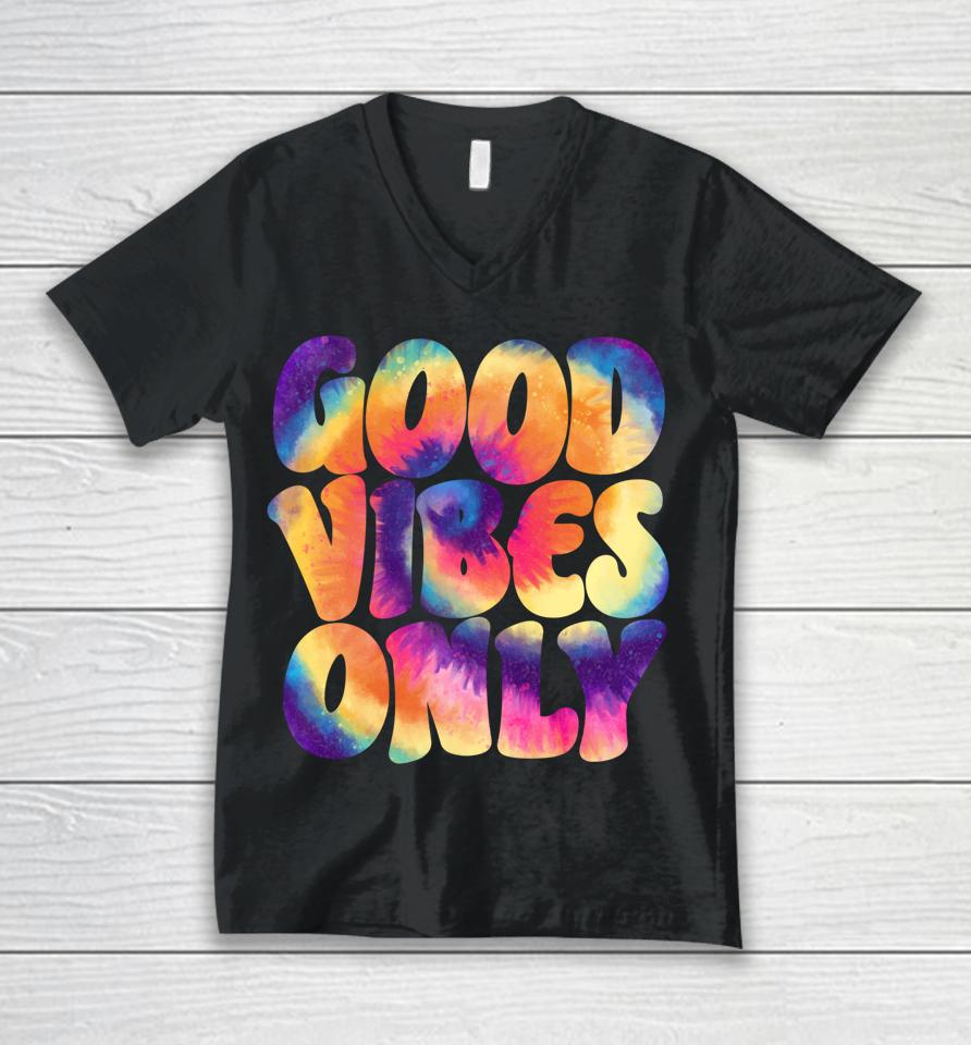 Good Vibes Only Unisex V-Neck T-Shirt