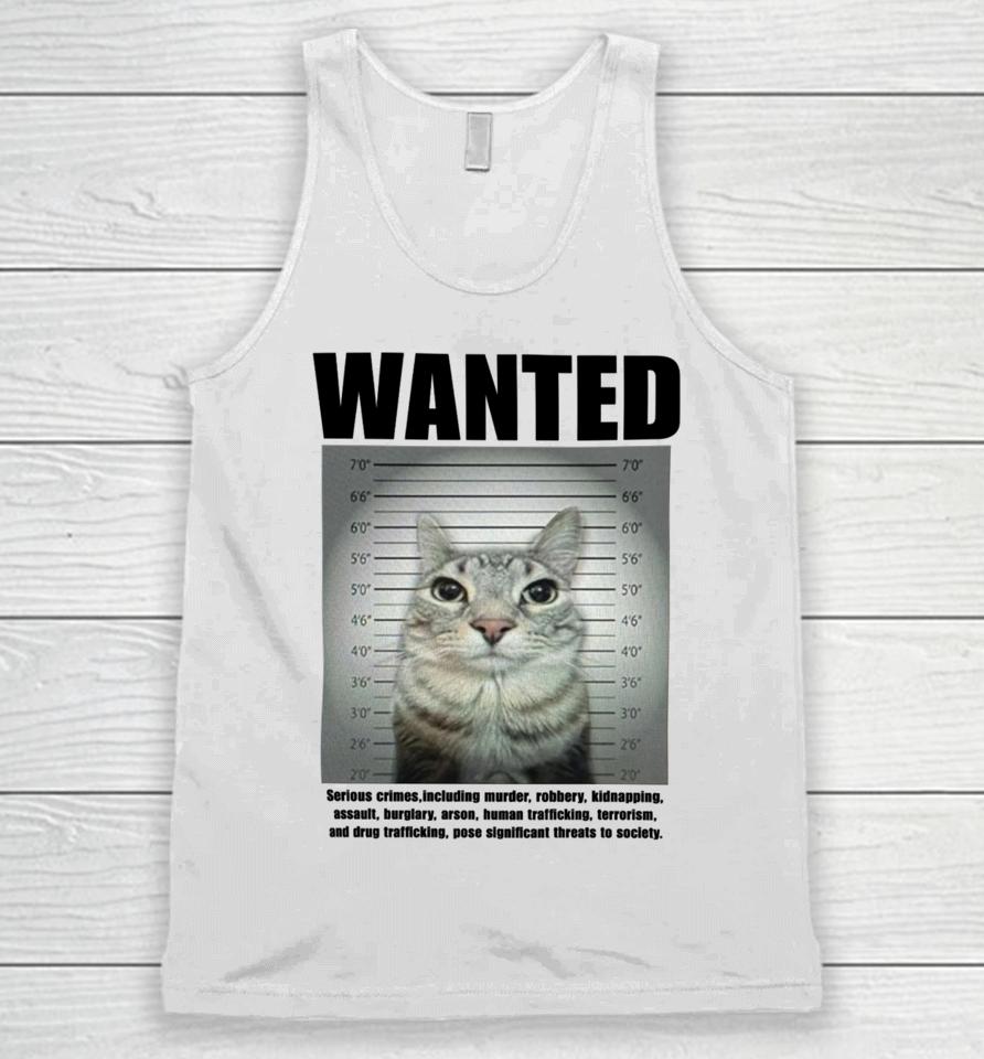 Goofyahhtees Wanted Serious Crimes Unisex Tank Top