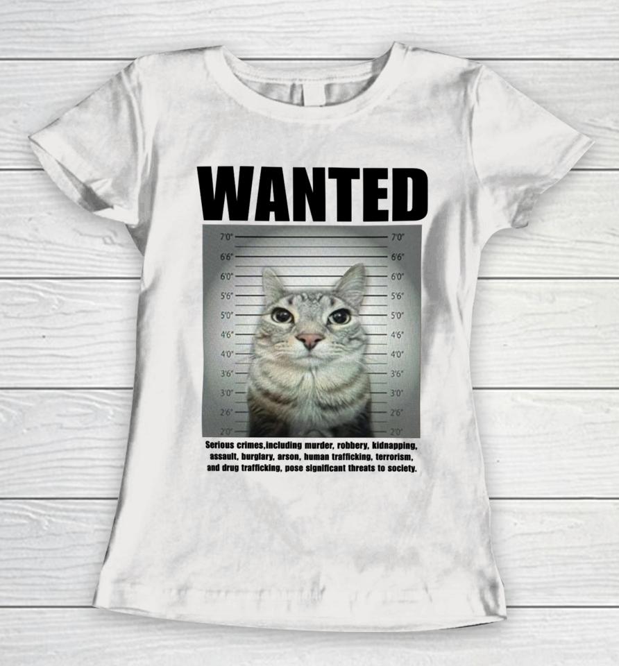 Goofyahhtees Wanted Serious Crimes Women T-Shirt
