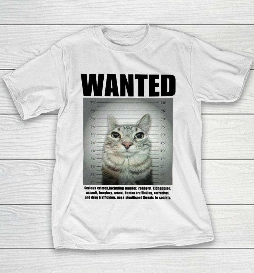 Goofyahhtees Wanted Serious Crimes Youth T-Shirt
