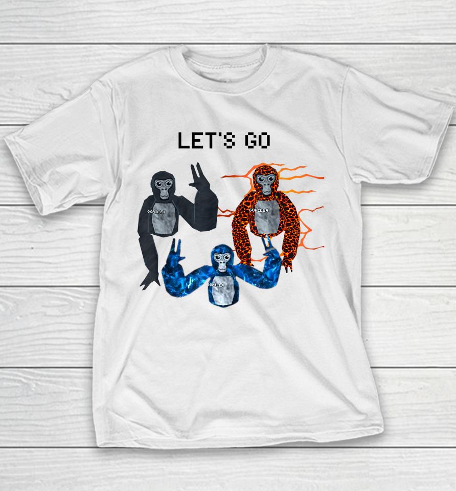 Gorilla Tag Monke Vr Gamer Youth T-Shirt